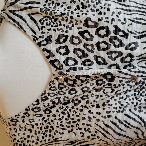 Onque zebra print button front top size xl - Picture 2 of 8